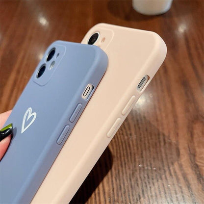 Shockproof Soft Love Heart iPhone Case - A-1 Thread Vault