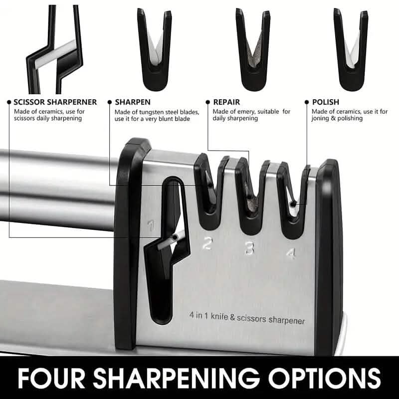 Professional 4-Stage Knife Sharpener Tool - A-1 Thread Vault