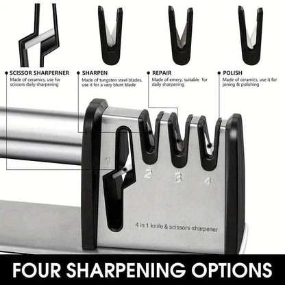 Professional 4-Stage Knife Sharpener Tool - A-1 Thread Vault