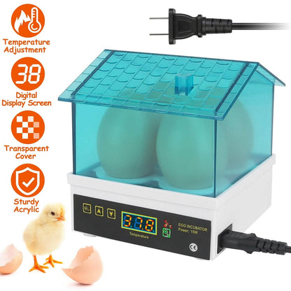 Professional Poultry Hatcher with Digital Display Automatic Temperature Humidity - A-1 Thread Vault