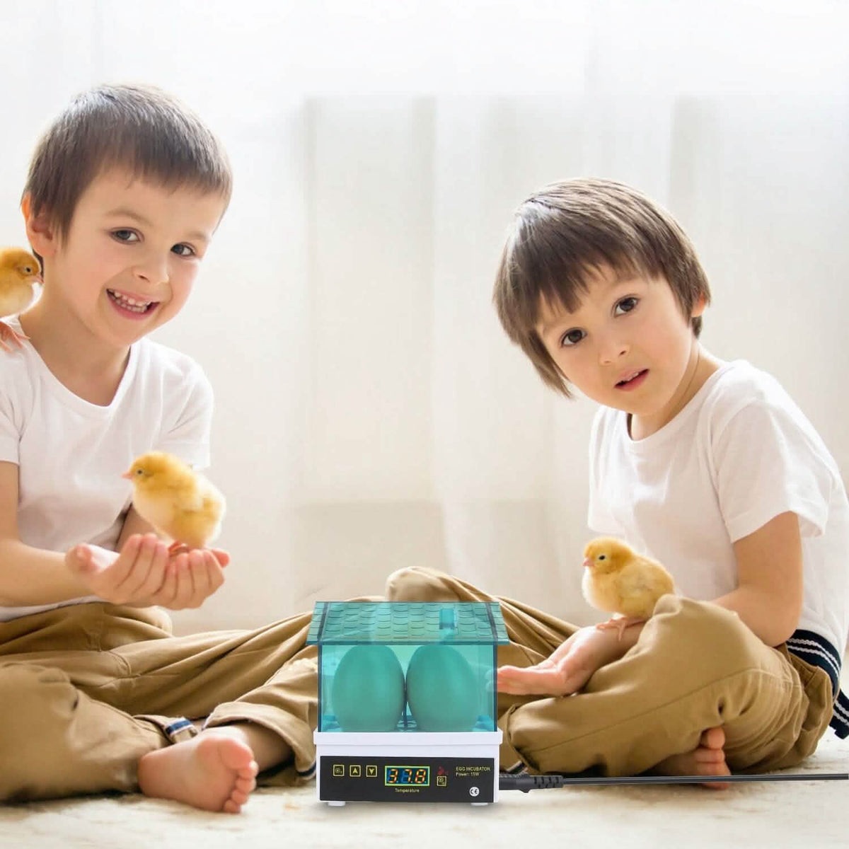 Professional Poultry Hatcher with Digital Display Automatic Temperature Humidity - A-1 Thread Vault