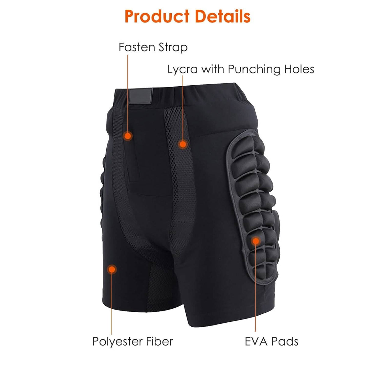 Protective Shorts for Skiing Snowboarding Skating Skateboarding - A-1 Thread Vault