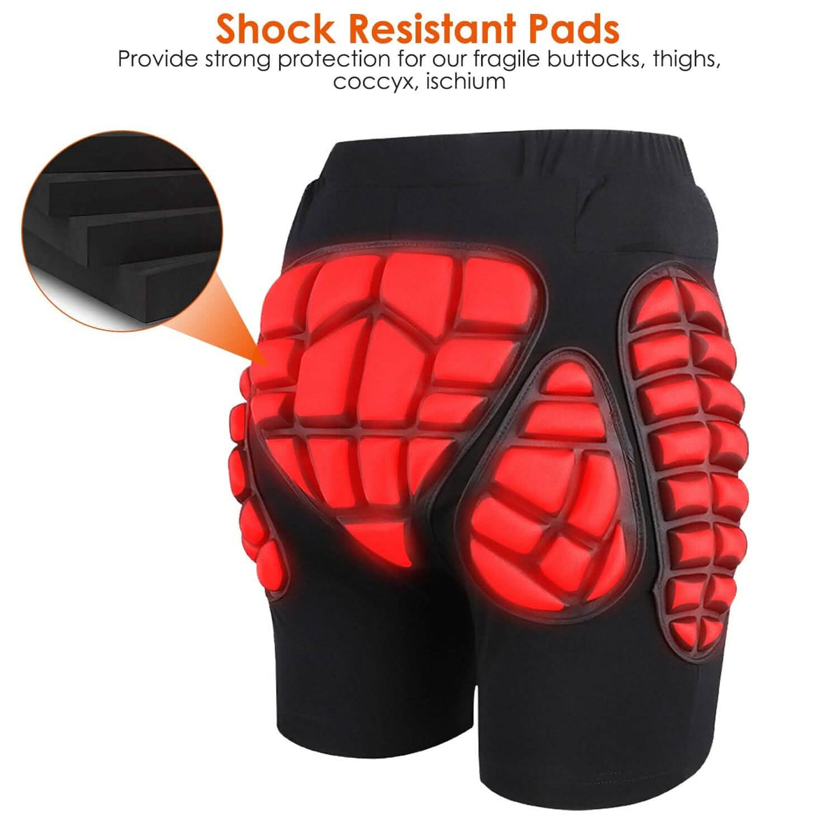 Protective Shorts for Skiing Snowboarding Skating Skateboarding - A-1 Thread Vault