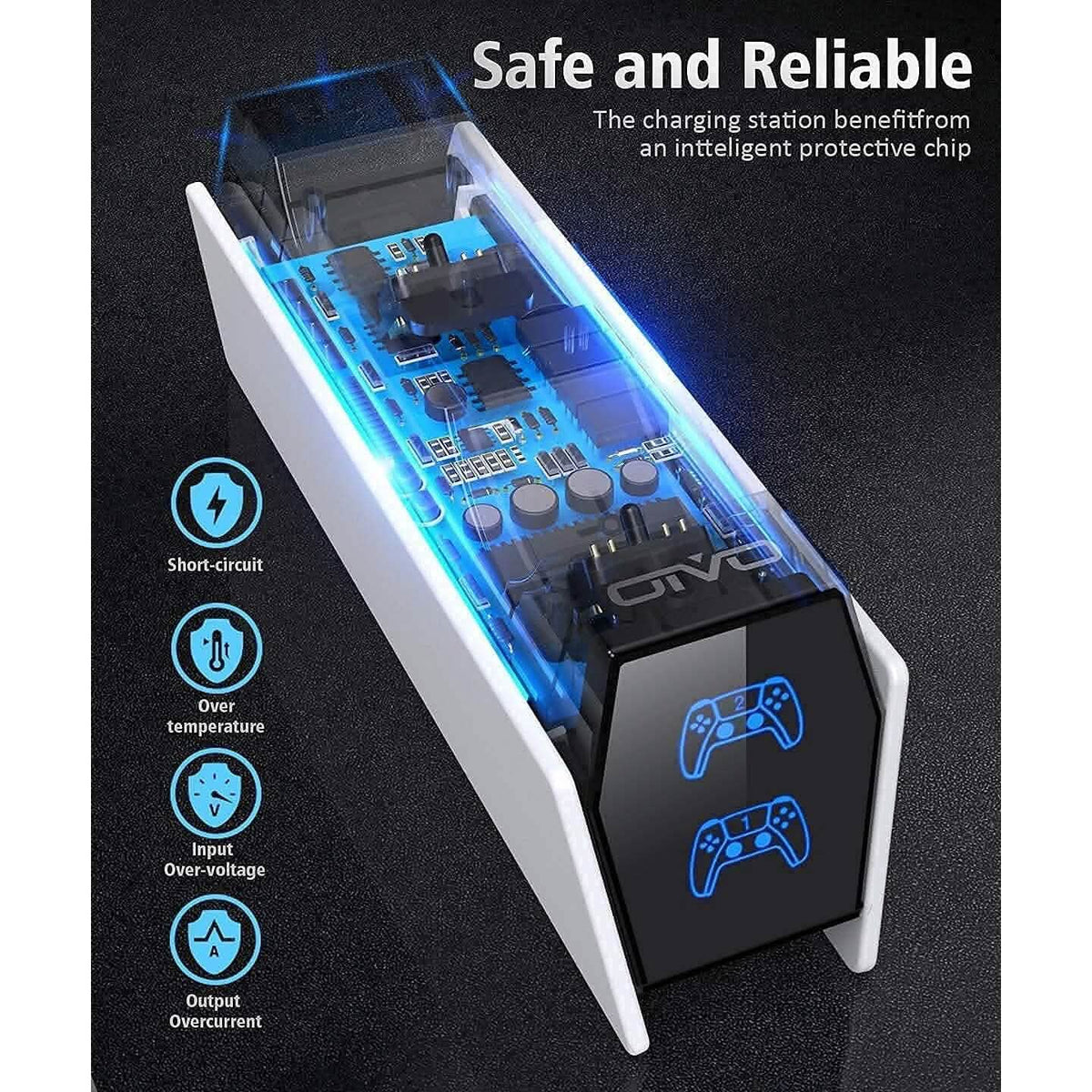 PS5 Controller Charger Station with Fast Charging AC Adapter 5V/3A (Refurbished) - A-1 Thread Vault