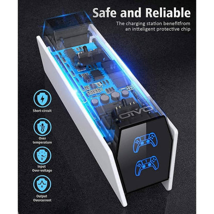 PS5 Controller Charger Station with Fast Charging AC Adapter 5V/3A (Refurbished) - A-1 Thread Vault