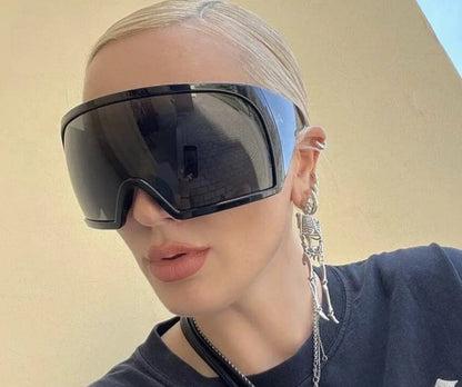 Punk Oversized One Piece Sunglasses - A-1 Thread Vault