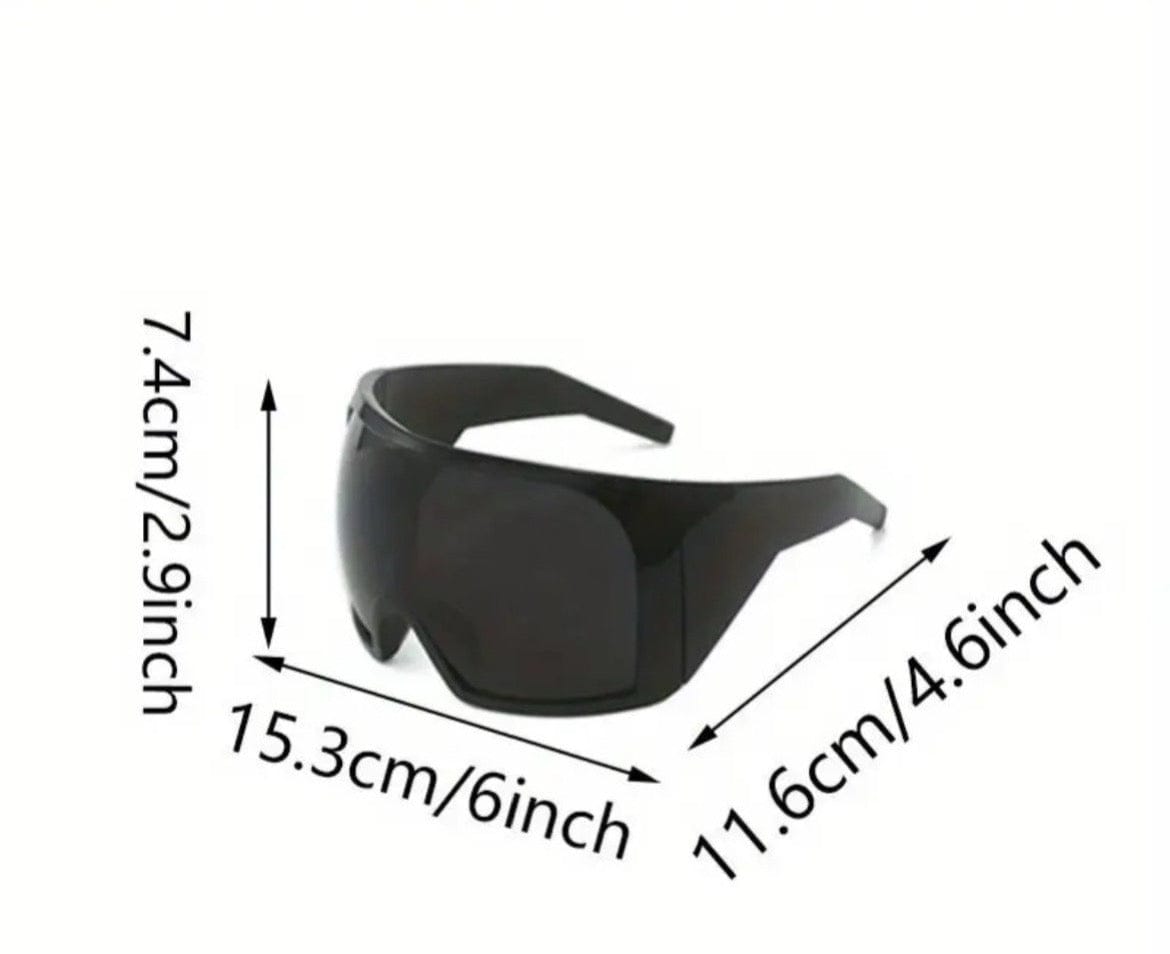 Punk Oversized One Piece Sunglasses - A-1 Thread Vault