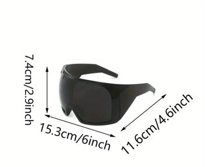 Punk Oversized One Piece Sunglasses - A-1 Thread Vault