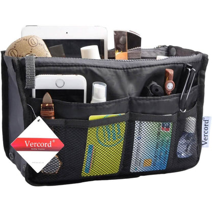 Purse Insert Storage Bag, Versatile Travel Organizer Bag Insert Cosmetic Bag With Multi-Pockets - A-1 Thread Vault