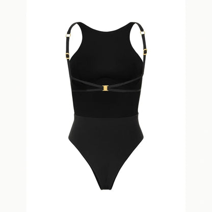 Push Up 2025 Sexy Women One Piece Swimsuit Female Swimwear Halter Biquini Belt Monokini Swimming Suit Bathing Suit Beachwear - A-1 Thread Vault