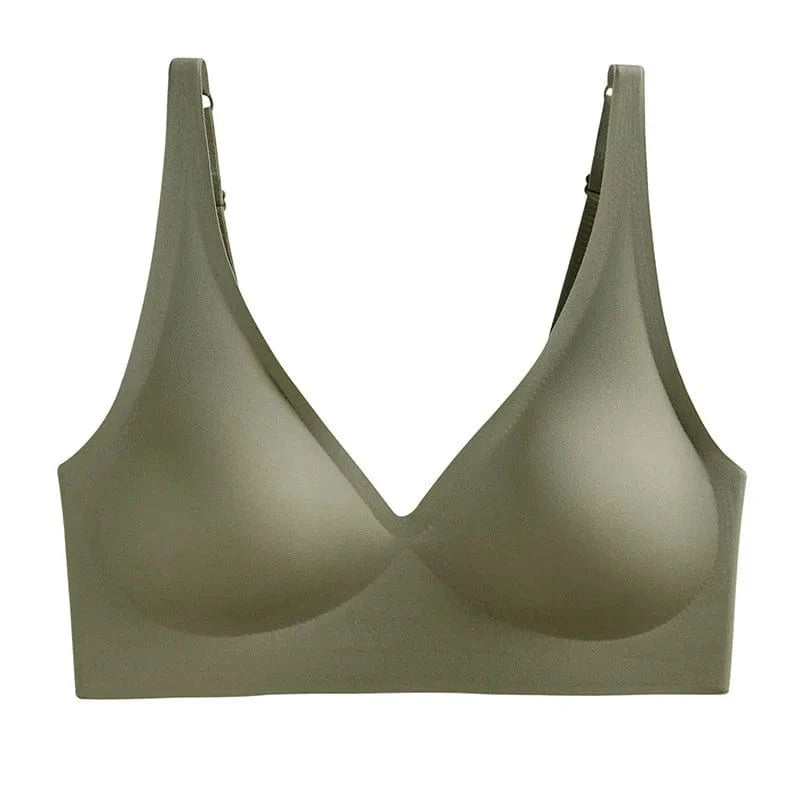 Push Up Seamless Bras For Women Non-wire Brassiere V-neck Bralette Removable Padded Sports Underwear Female Sexy Lingerie S-XXL - A-1 Thread Vault