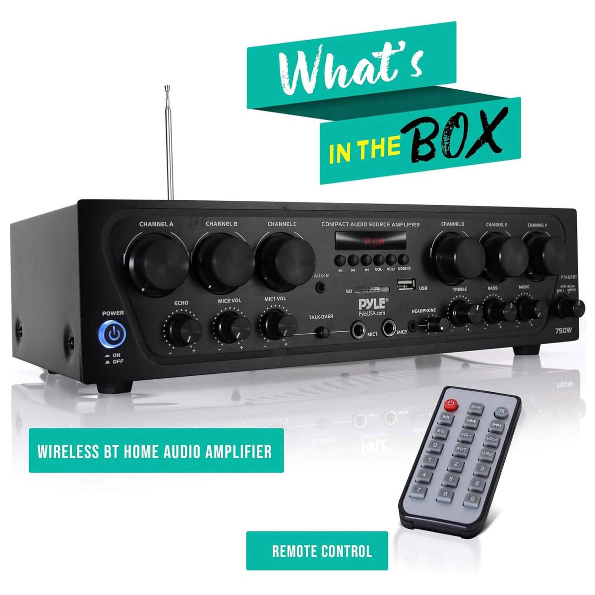 Pyle Wireless Bluetooth Home Audio Amplifier (Refurbished) - A-1 Thread Vault