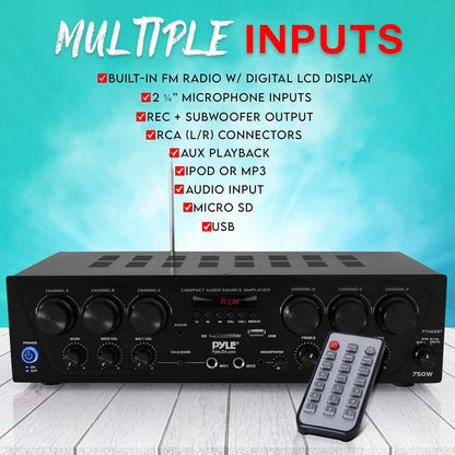 Pyle Wireless Bluetooth Home Audio Amplifier (Refurbished) - A-1 Thread Vault