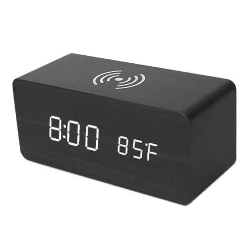 Qi Wireless Charger Digital Alarm Clock - A-1 Thread Vault