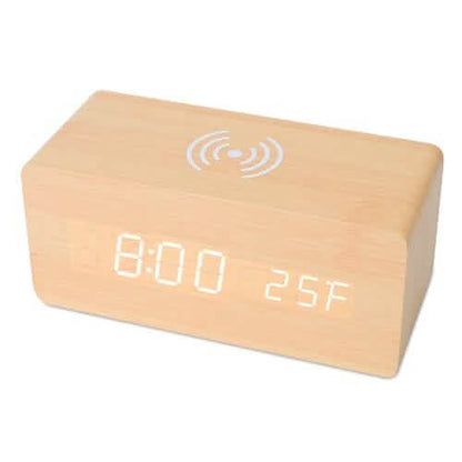 Qi Wireless Charger Digital Alarm Clock - A-1 Thread Vault