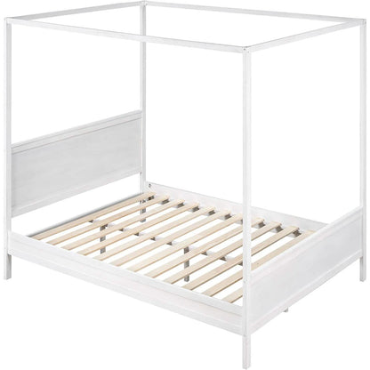 Queen Size Canopy Bed with 2 Nightstands - A-1 Thread Vault