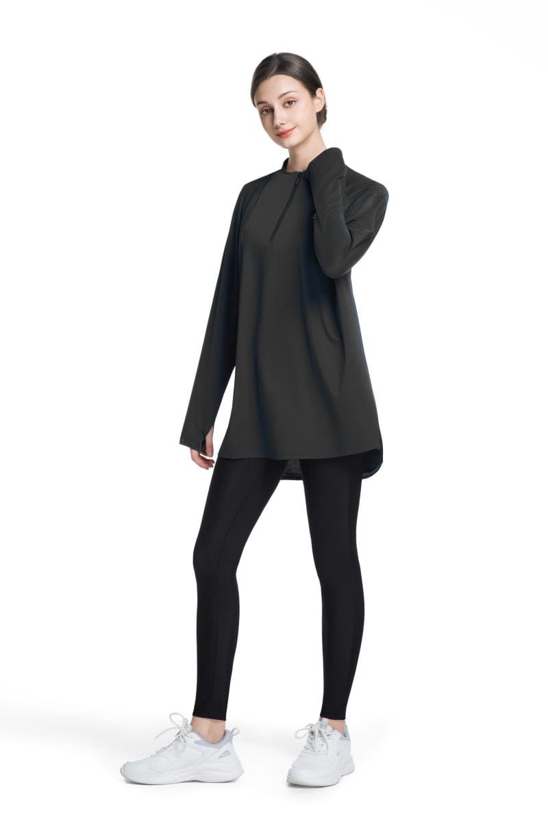 Quick-Dry Activewear with Thumb Holes Sports Top (MS289) - A-1 Thread Vault