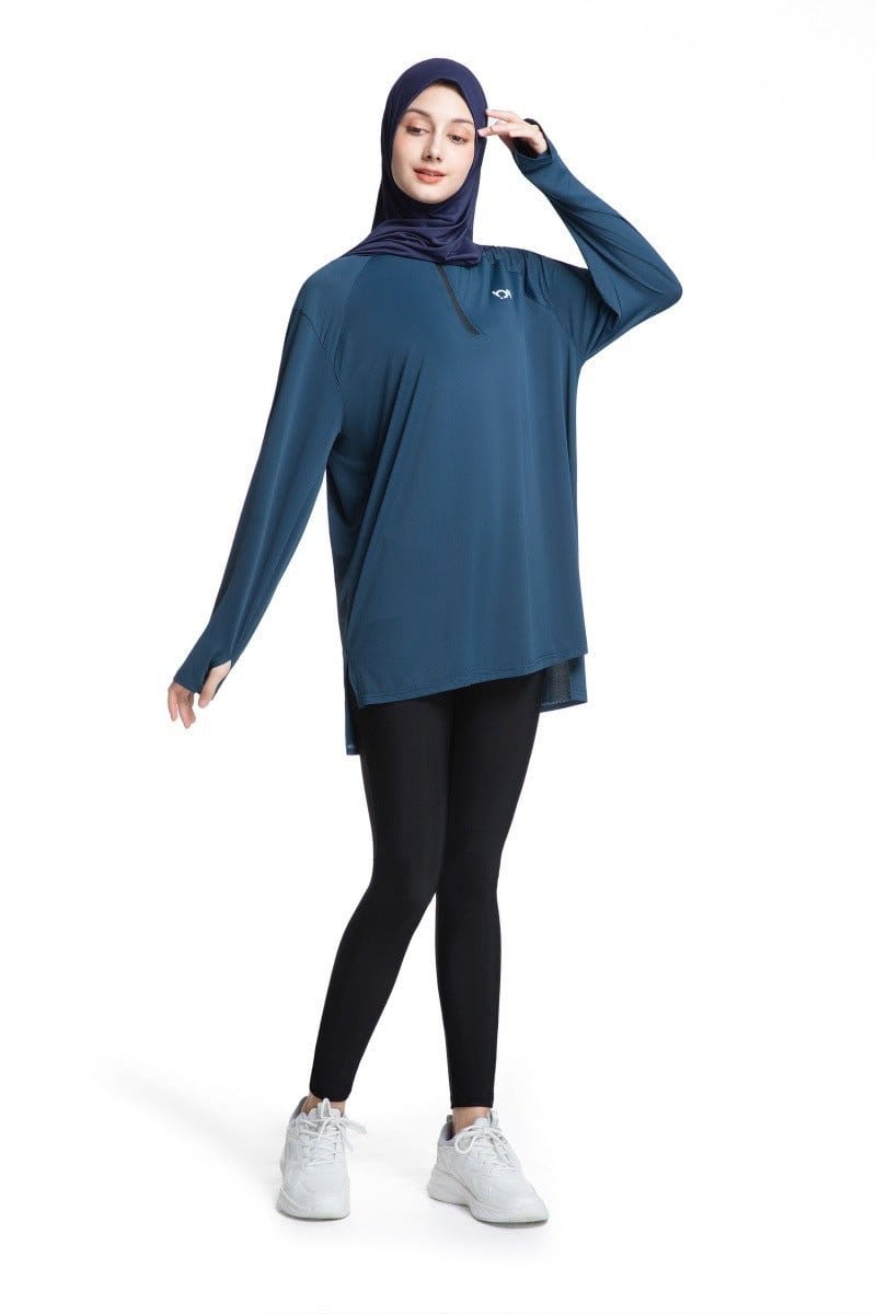 Quick-Dry Activewear with Thumb Holes Sports Top (MS289) - A-1 Thread Vault