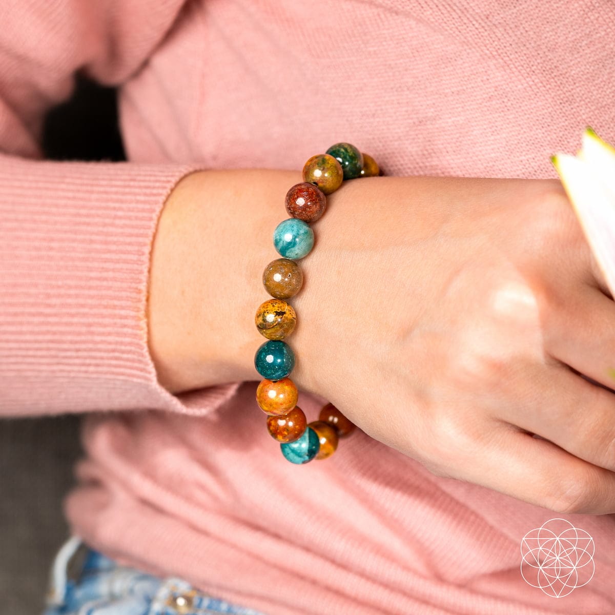 Quiet My Mind – Ocean Jasper Bracelet - A-1 Thread Vault