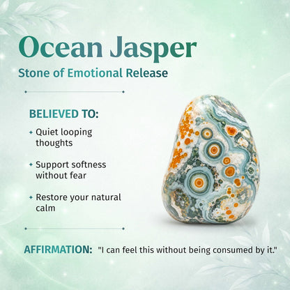 Quiet My Mind – Ocean Jasper Bracelet | 6mm - A-1 Thread Vault