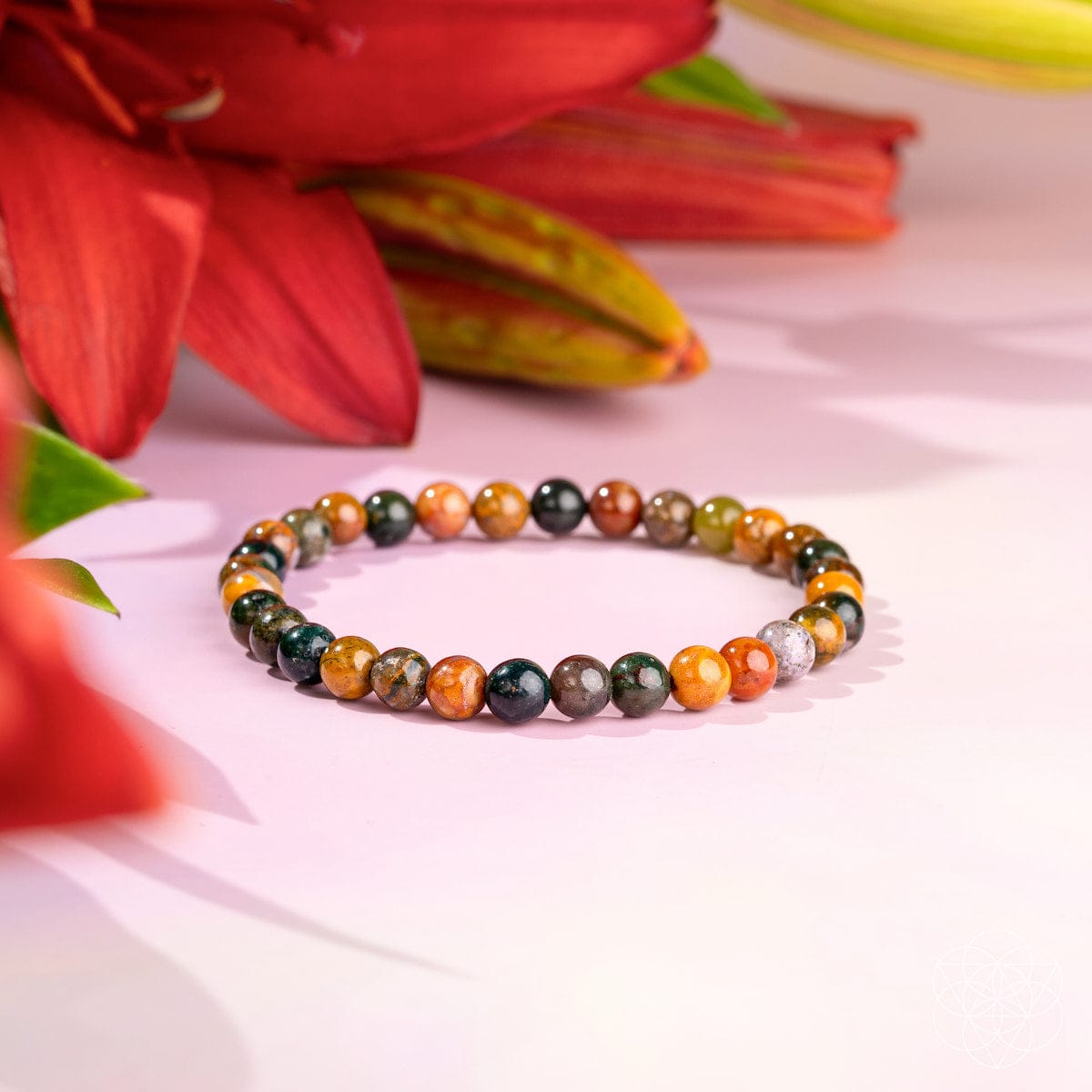 Quiet My Mind – Ocean Jasper Bracelet | 6mm - A-1 Thread Vault