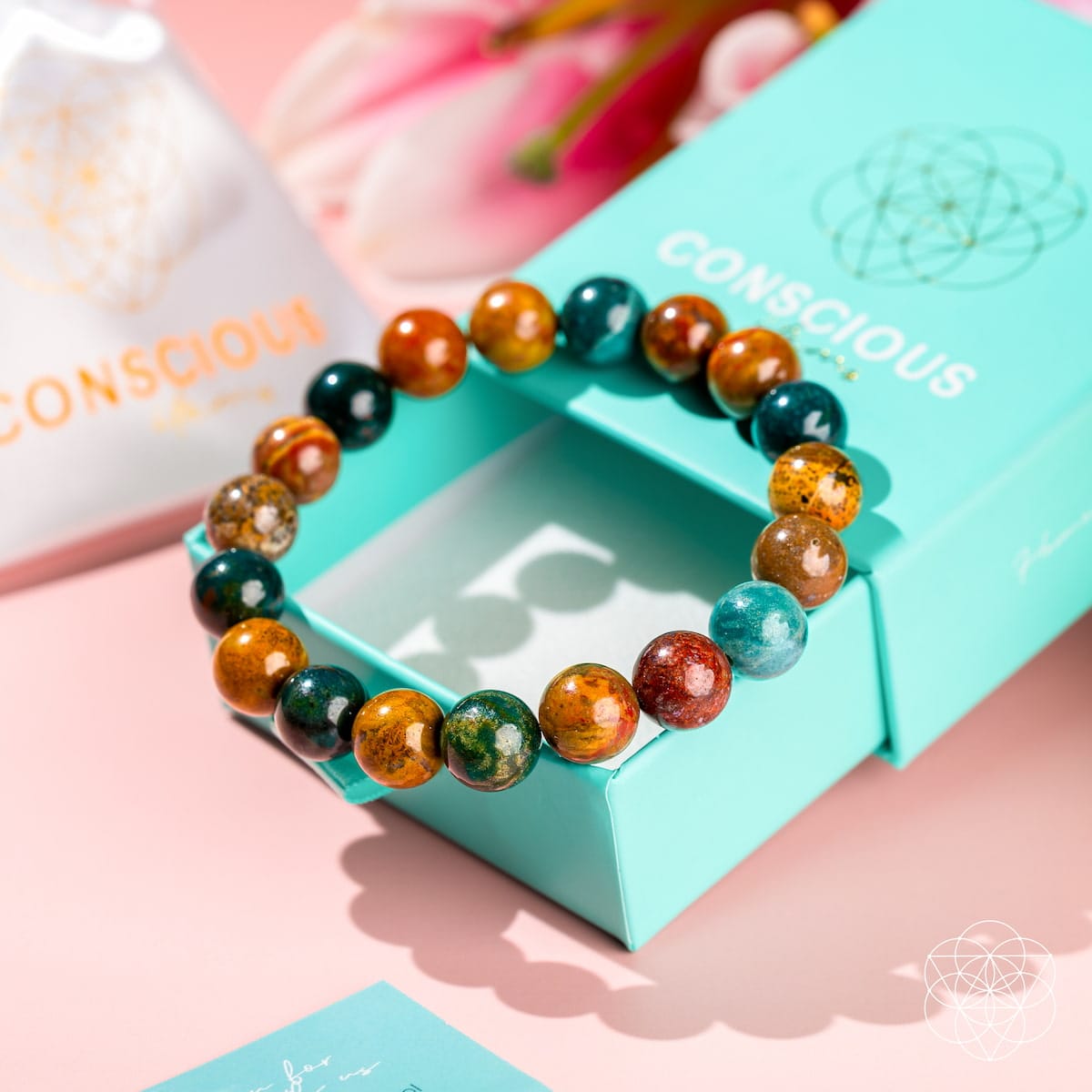 Quiet My Mind – Ocean Jasper Bracelet - A-1 Thread Vault