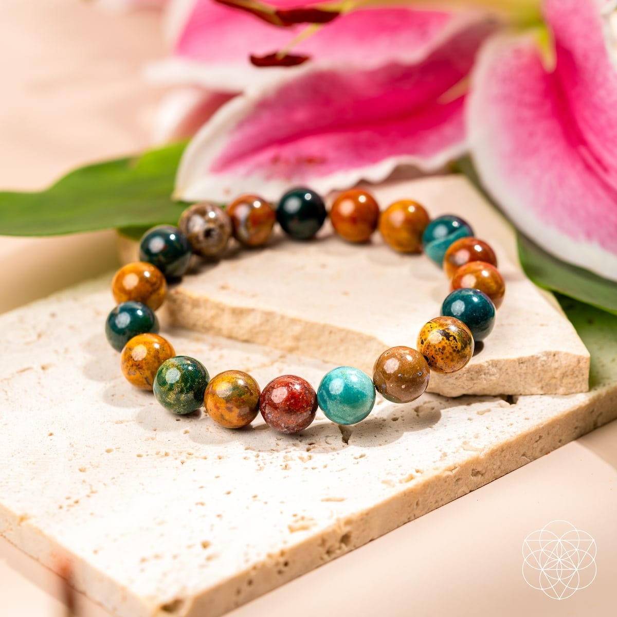 Quiet My Mind – Ocean Jasper Bracelet - A-1 Thread Vault