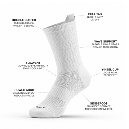 RaceKnit™ Ultralight Cooling Crew Socks - A-1 Thread Vault