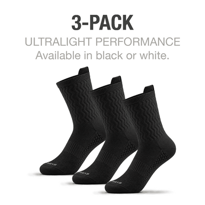 RaceKnit™ Ultralight Cooling Crew Socks - A-1 Thread Vault