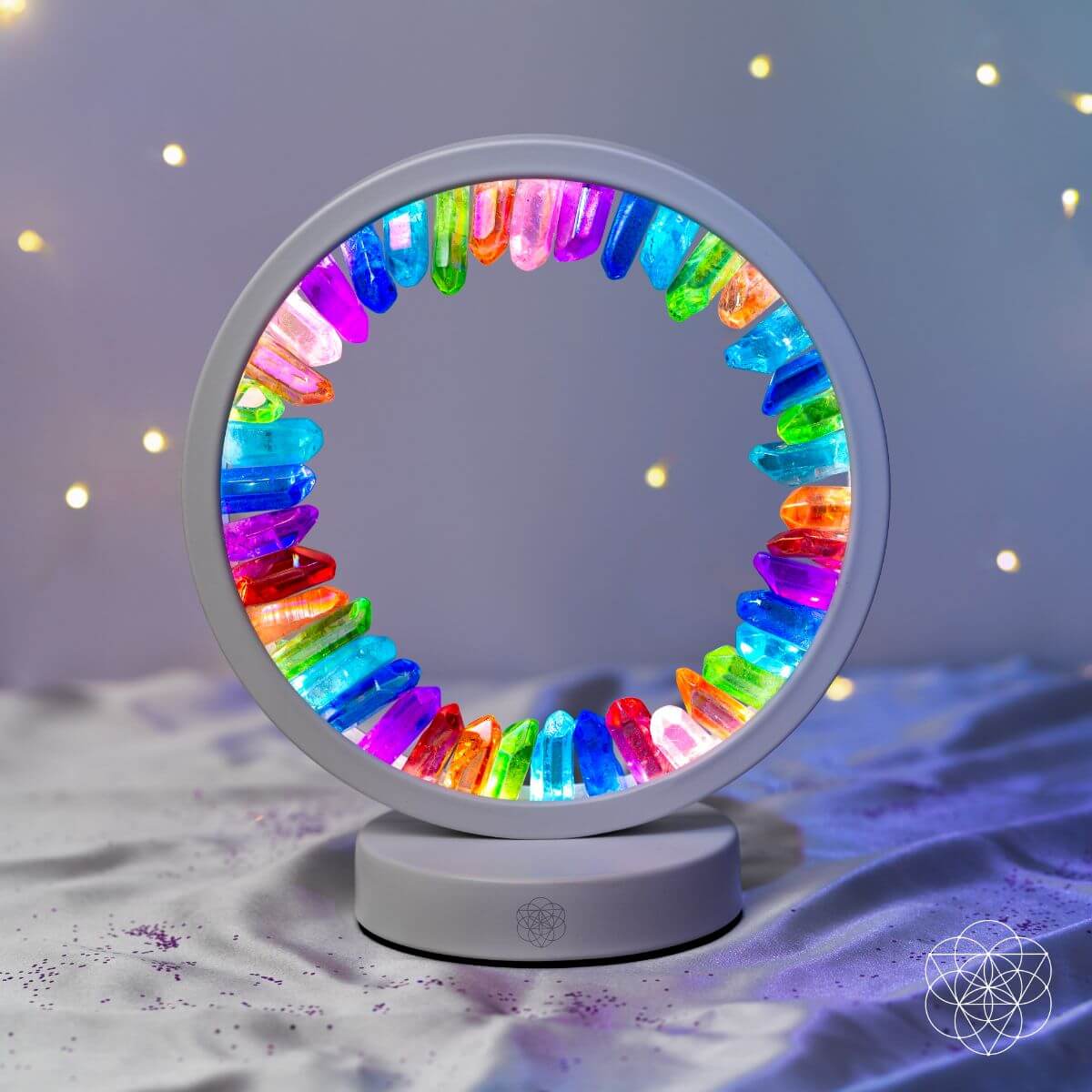 Rainbow After the Storm - Clear Quartz Lamp of Hope - A-1 Thread Vault