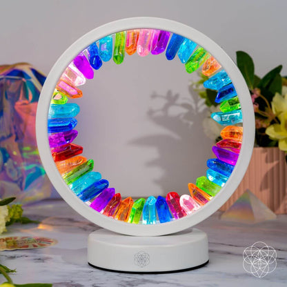 Rainbow After the Storm - Clear Quartz Lamp of Hope - A-1 Thread Vault
