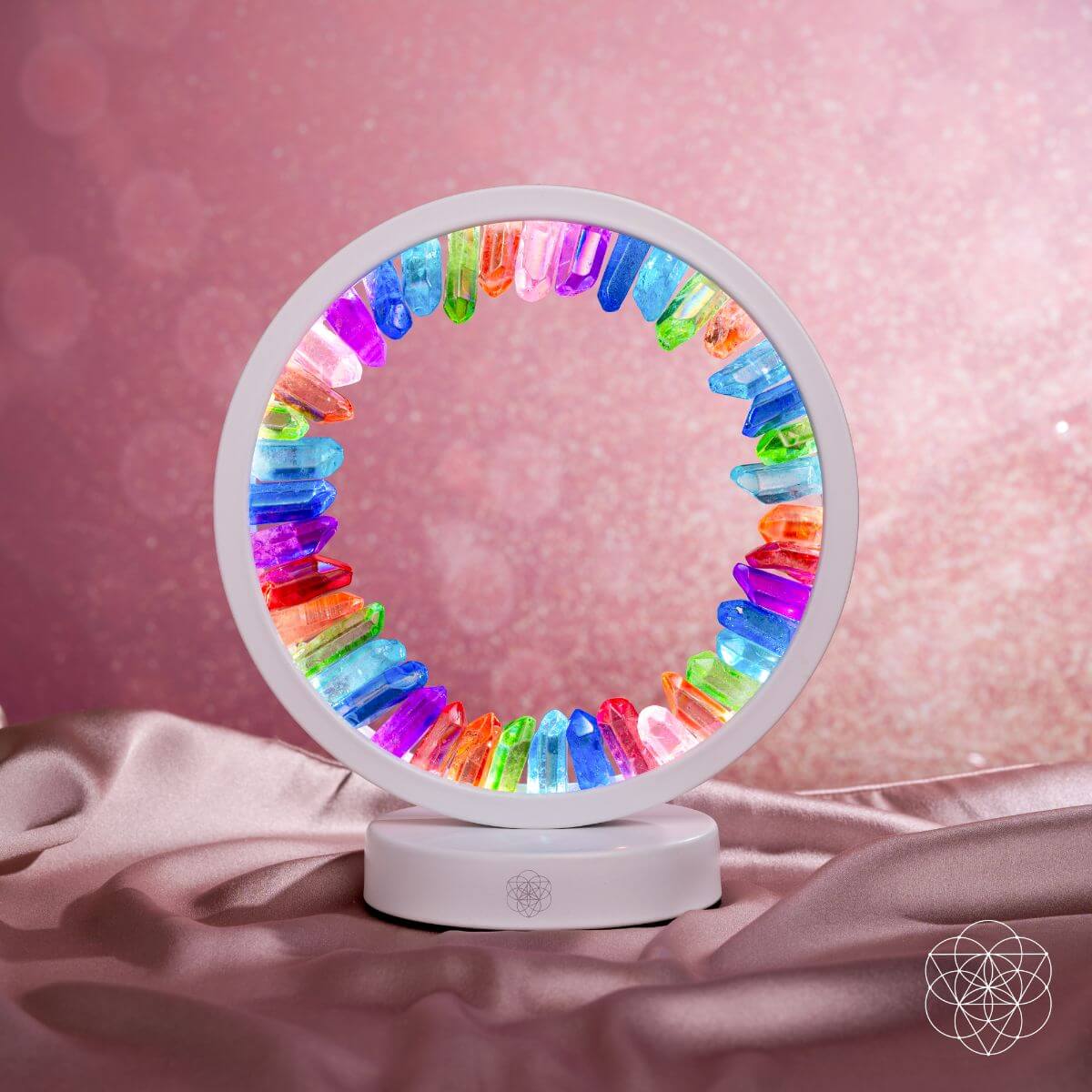 Rainbow After the Storm - Clear Quartz Lamp of Hope - A-1 Thread Vault