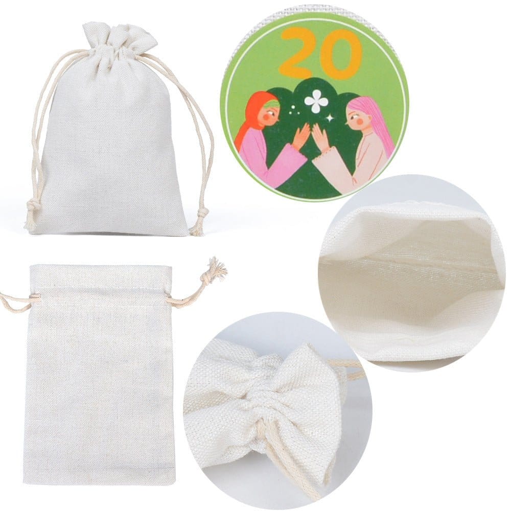 Ramadan 1–30 Countdown Calendar Gift Bag Set Drawstring Hanging Pouches (MAC385) - A-1 Thread Vault