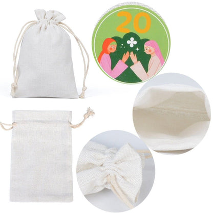 Ramadan 1–30 Countdown Calendar Gift Bag Set Drawstring Hanging Pouches (MAC385) - A-1 Thread Vault