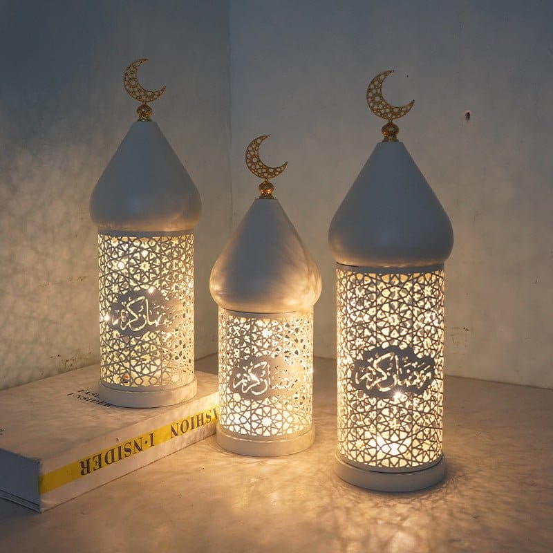 Ramadan Eid Candle Lantern Metal Craft Decorative Light (MAC380) - A-1 Thread Vault
