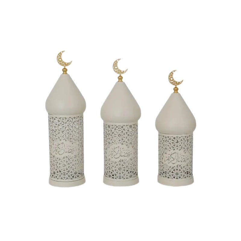 Ramadan Eid Candle Lantern Metal Craft Decorative Light (MAC380) - A-1 Thread Vault