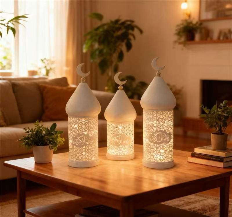 Ramadan Eid Candle Lantern Metal Craft Decorative Light (MAC380) - A-1 Thread Vault