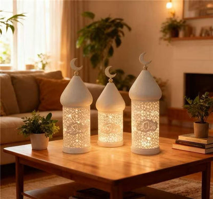 Ramadan Eid Candle Lantern Metal Craft Decorative Light (MAC380) - A-1 Thread Vault