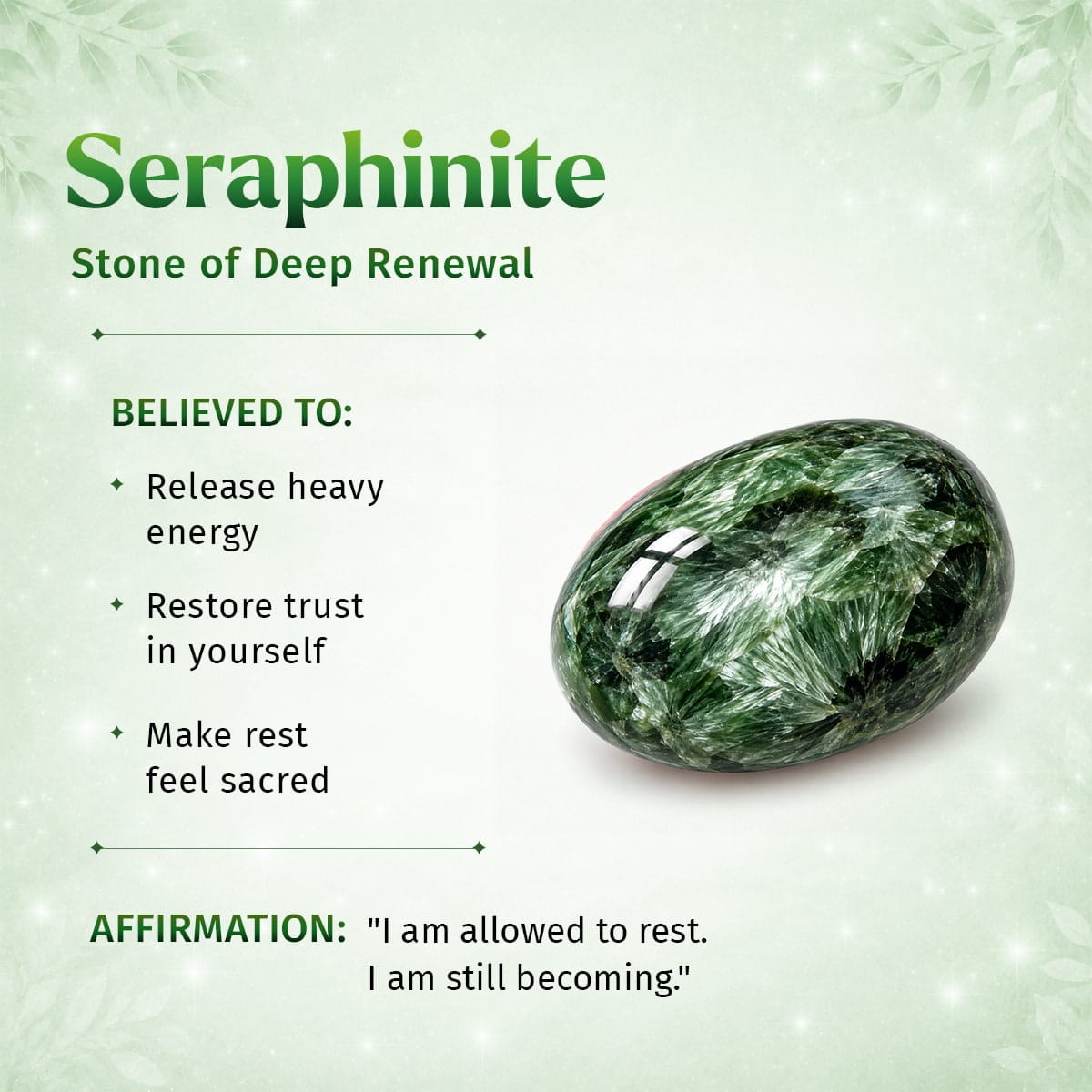 Rare Seraphinite Bracelet of Transformation - A-1 Thread Vault