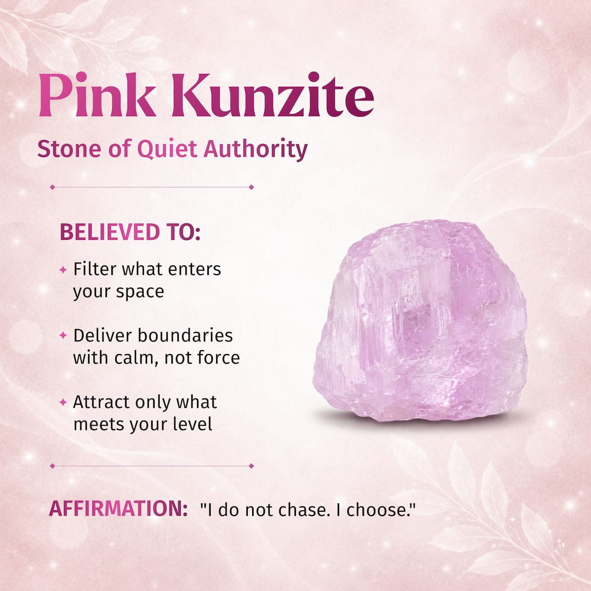 Rarer Than Diamonds - The Pink Kunzite Pendant - A-1 Thread Vault