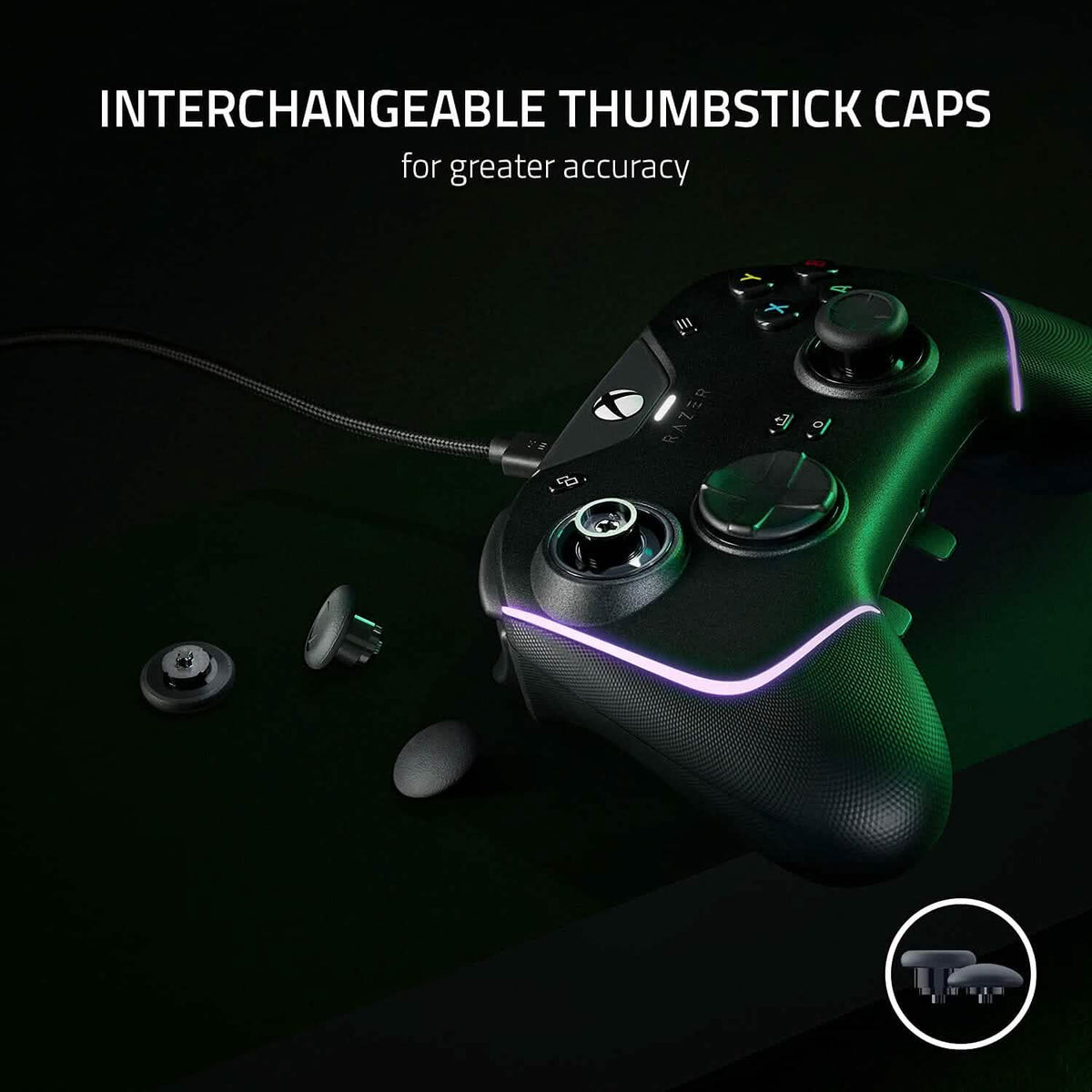 Razer Wolverine V2 Chroma Wired Gaming Pro Controller for Xbox Series X|S, Xbox One, PC (Refurbished) - A-1 Thread Vault