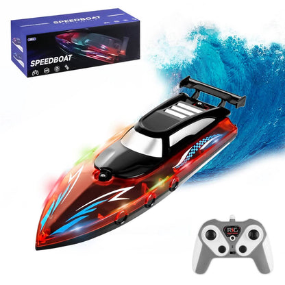 RC Boat with Colorful LED Light 10KM/H - A-1 Thread Vault