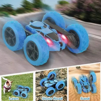 RC Remote Control Car – 4WD, 360° Flip Stunt, LED Lights, Ages 6+ - A-1 Thread Vault
