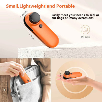 Rechargeable 2-in-1 Bag Mini Heat Sealer - A-1 Thread Vault
