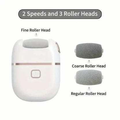 Rechargeable Electric Foot Grinder - Three Replaceable Grinding Heads - A-1 Thread Vault