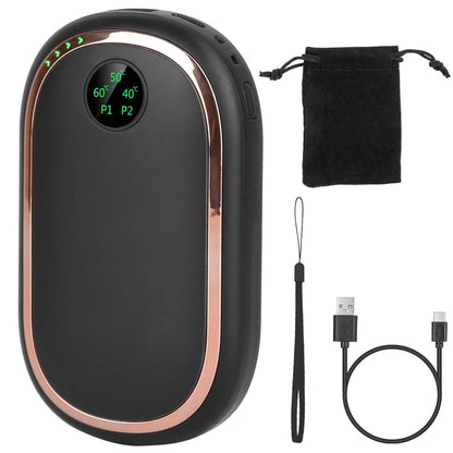Rechargeable Hand Heater Pocket Warmer Power Bank with Digital Display - A-1 Thread Vault