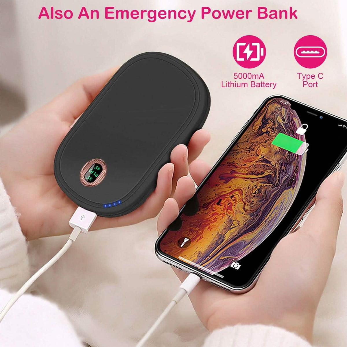 Rechargeable Hand Warmer Electric Hand Heater - A-1 Thread Vault