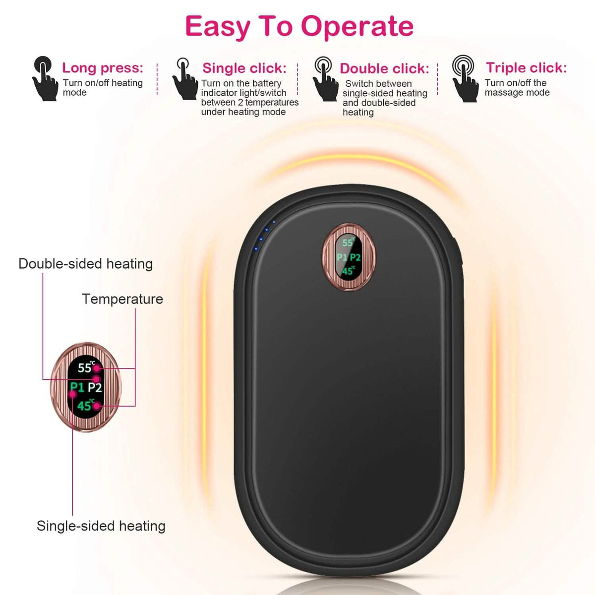 Rechargeable Hand Warmer Electric Hand Heater - A-1 Thread Vault