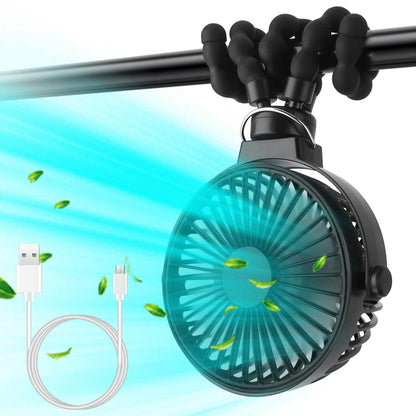 Rechargeable Handheld Fan with Flexible Tripod - A-1 Thread Vault