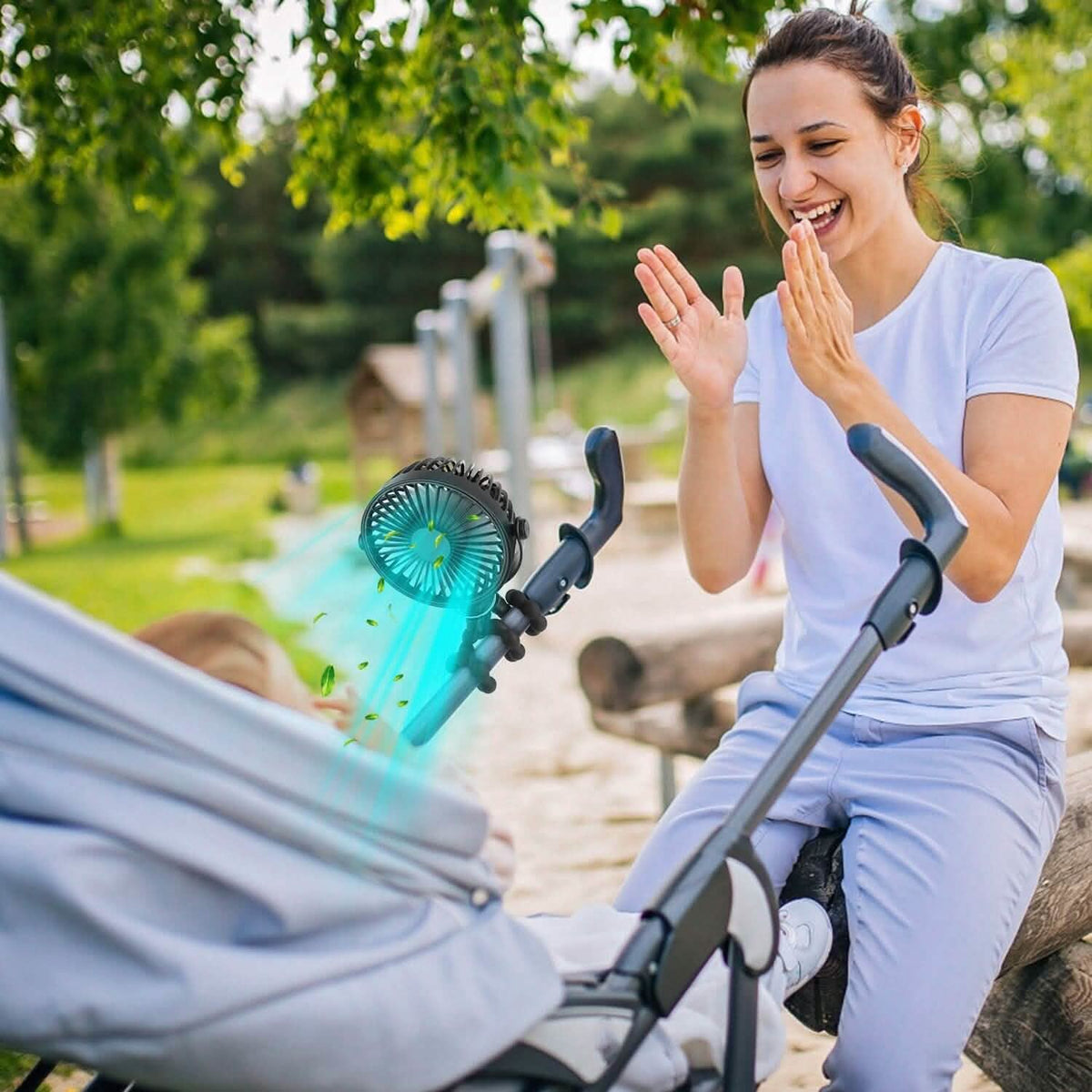 Rechargeable Handheld Fan with Flexible Tripod - A-1 Thread Vault